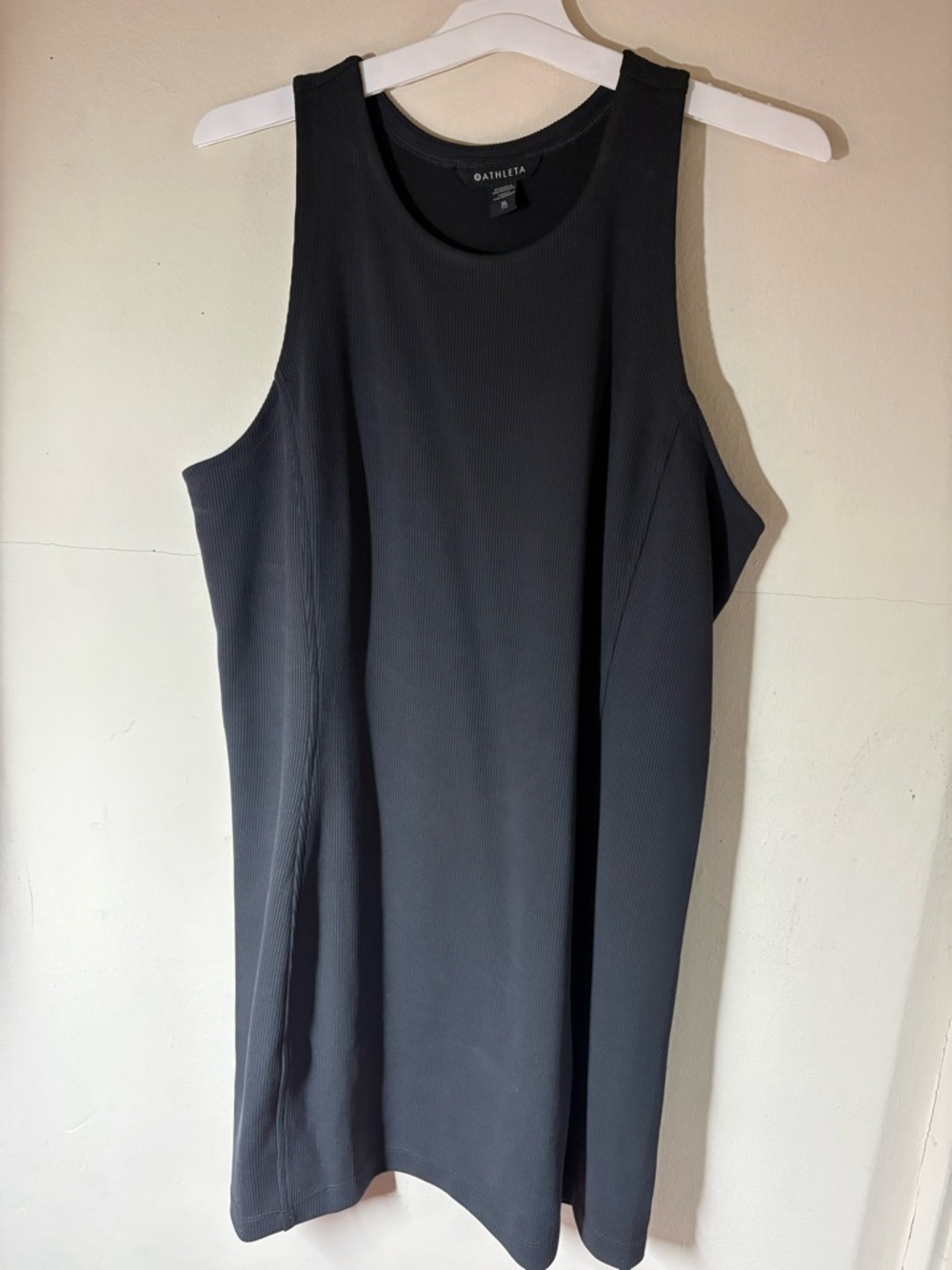 Athleta Black Ribbed Tank Top